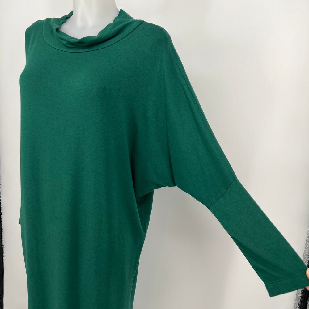 Bryn Walker Ilse Ponti Dress Juniper Green XS Oversized Midi Long Dolman Sleeve - Picture 3 of 8